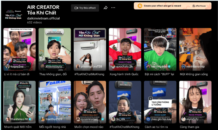 Daikin Vietnam’s “Air Creator” TikTok Challenge: From Technical Product to Culture-Driven Engagement